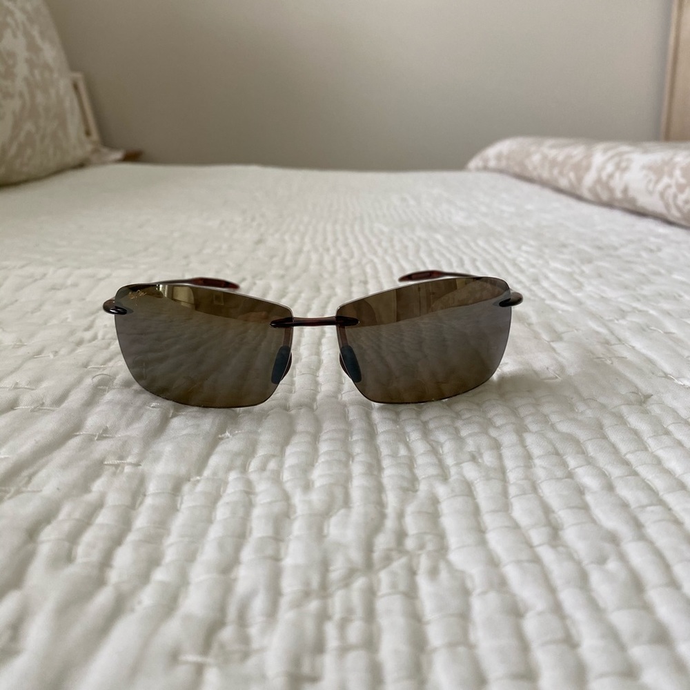 Maui Jim BREAKWALL Polarized Rimless Sunglasses